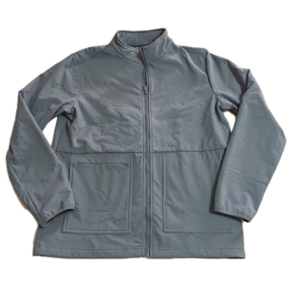 Maelreg Performance Blue Quilted Full Zip Jacket‎ Men's Medium